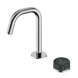Nero Serenity Progressive Basin Mixer Edge Spout w/ Verde Alpi Handle Chrome 24E044CH - Basin Mixers