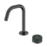 Nero Serenity Progressive Basin Mixer Edge Spout w/ Verde Alpi Handle Gunmetal 24E044GM - Basin Mixers