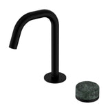 Nero Serenity Progressive Basin Mixer Edge Spout w/ Verde Alpi Handle Matte Black 24E044MB - Basin Mixers