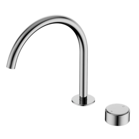 Nero Serenity Progressive Bath/Kitchen Mixer Arc Spout w/ Metal Handle Chrome 24E042CH - Basin Mixers