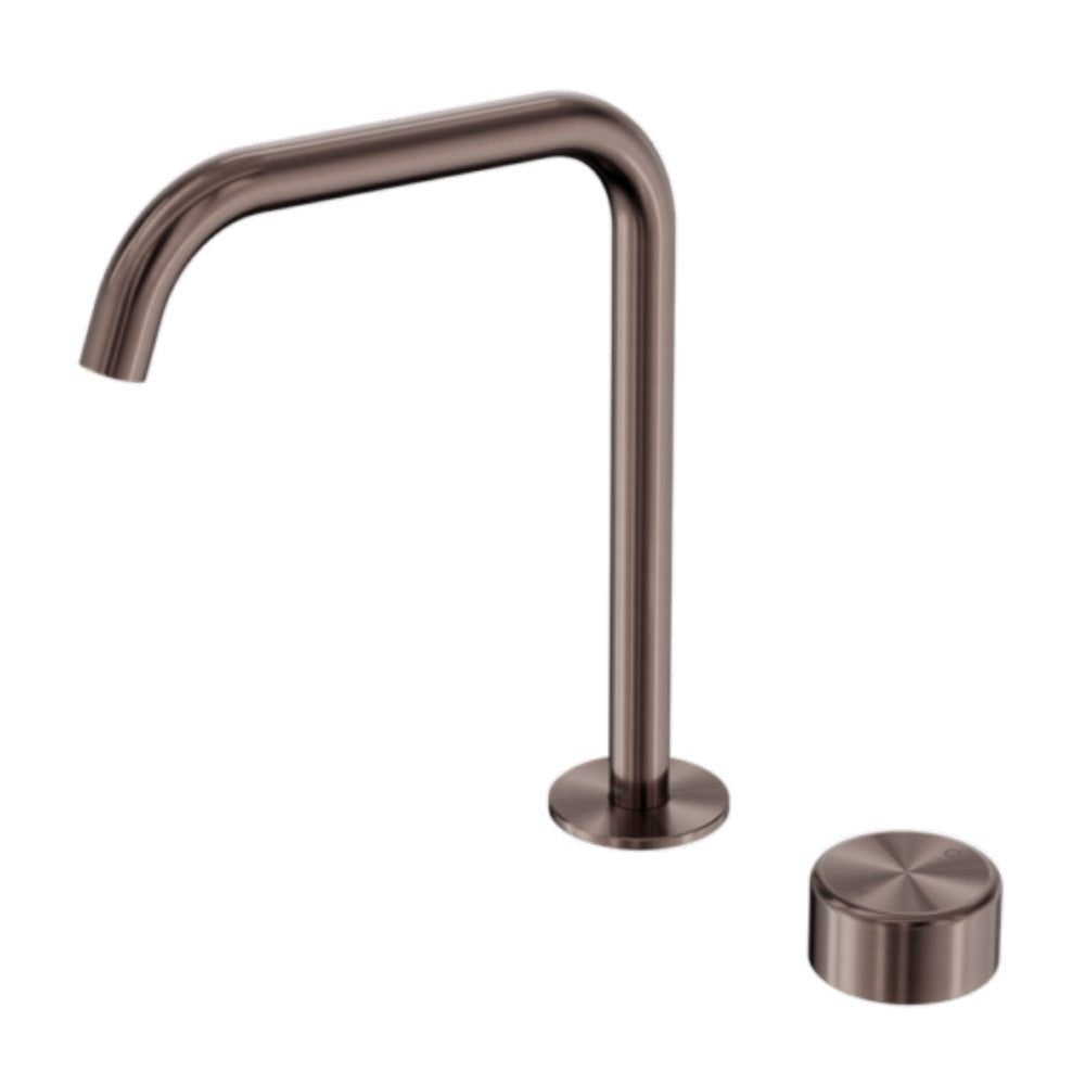Nero Serenity Progressive Bath/Kitchen Mixer Edge Spout w/ Metal Handle Brushed Bronze 24E054BZ - Basin Mixers