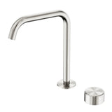 Nero Serenity Progressive Bath/Kitchen Mixer Edge Spout w/ Metal Handle Brushed Nickel 24E054BN - Basin Mixers