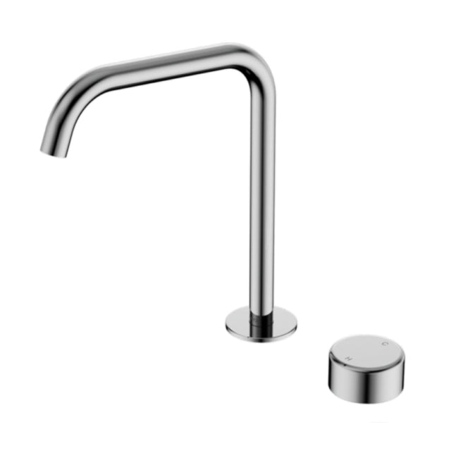 Nero Serenity Progressive Bath/Kitchen Mixer Edge Spout w/ Metal Handle Chrome 24E054CH - Basin Mixers