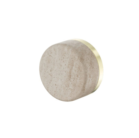 Nero Serenity Progressive Shower Mixer w/ Rome Travertine Handle Brushed Gold 24E003BG - Bathroom Wall Mixers