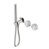 Nero Serenity Progressive Shower System w/ Arabescato Corchia Handle And Slim Shower Brushed Nickel 24E022BN - Hand