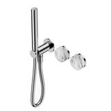 Nero Serenity Progressive Shower System w/ Arabescato Corchia Handle And Slim Shower Chrome 24E022CH - Hand Showers