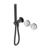 Nero Serenity Progressive Shower System w/ Arabescato Corchia Handle And Slim Shower Gunmetal 24E022GM - Hand Showers