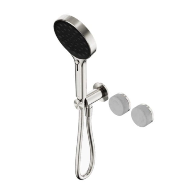 Nero Serenity Progressive Shower System w/ Carrara Handle And Serenity Hand Shower Brushed Nickel 24E025BN - Hand
