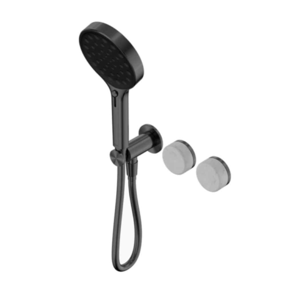 Nero Serenity Progressive Shower System w/ Carrara Handle And Serenity Hand Shower Gunmetal 24E025GM - Hand Showers