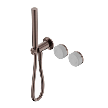 Nero Serenity Progressive Shower System w/ Carrara Handle And Slim Shower Brushed Bronze 24E019BZ - Hand Showers