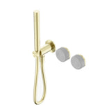 Nero Serenity Progressive Shower System w/ Carrara Handle And Slim Shower Brushed Gold 24E019BG - Hand Showers