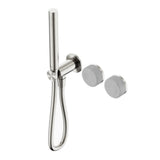 Nero Serenity Progressive Shower System w/ Carrara Handle And Slim Shower Brushed Nickel 24E019BN - Hand Showers
