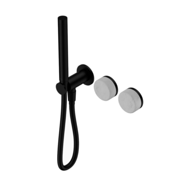 Nero Serenity Progressive Shower System w/ Carrara Handle And Slim Shower Matte Black 24E019MB - Hand Showers