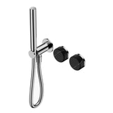 Nero Serenity Progressive Shower System w/ Marquina Black Handle And Slim Shower Chrome 24E131CH - Diverter Mixers