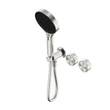 Nero Serenity Progressive Shower System w/ Metal Handle And Serenity Hand Shower Brushed Nickel 24E030BN - Hand Showers