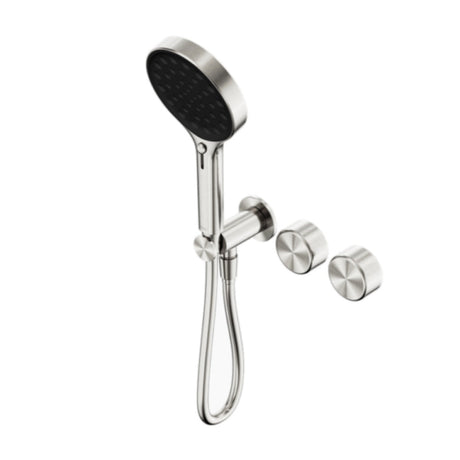 Nero Serenity Progressive Shower System w/ Metal Handle And Serenity Hand Shower Brushed Nickel 24E030BN - Hand Showers