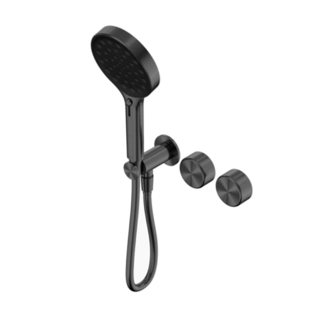 Nero Serenity Progressive Shower System w/ Metal Handle And Serenity Hand Shower Gunmetal 24E030GM - Hand Showers