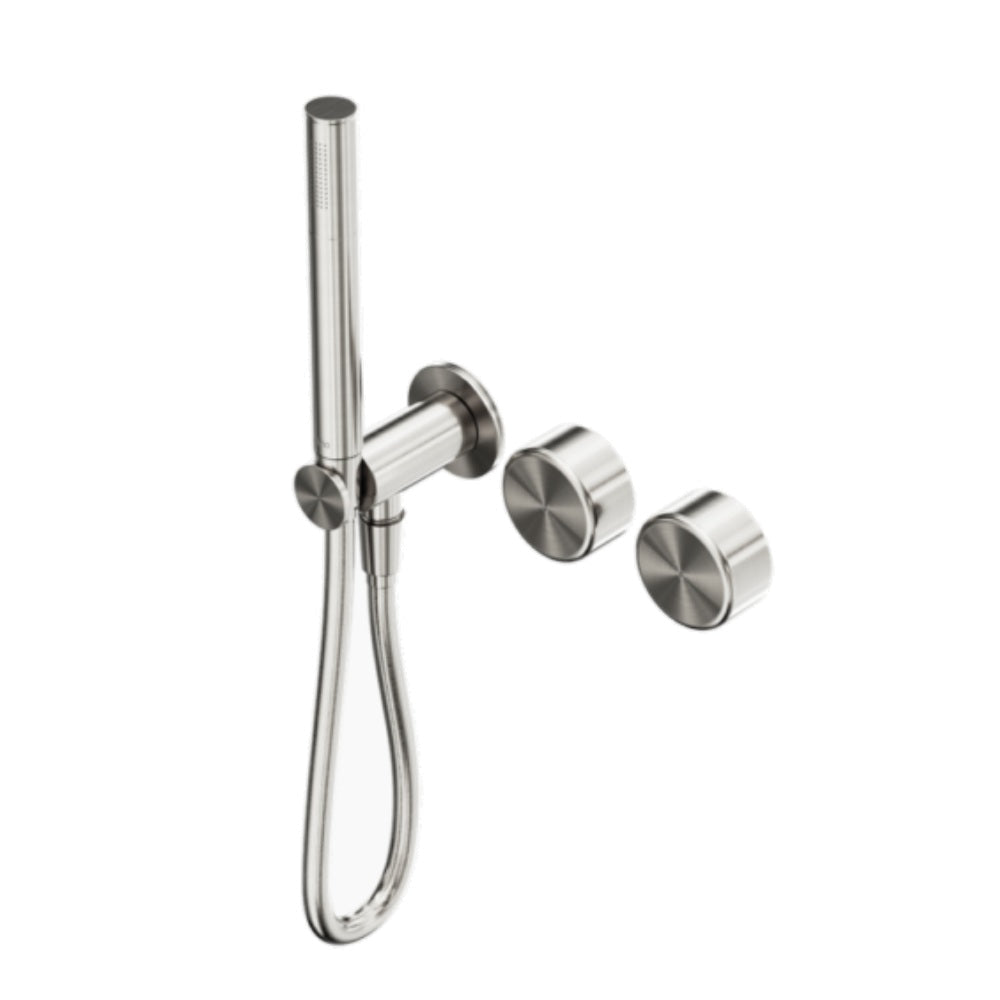 Nero Serenity Progressive Shower System w/ Metal Handle And Slim Shower Brushed Nickel 24E024BN - Hand Showers
