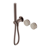 Nero Serenity Progressive Shower System w/ Rome Travertine Handle And Slim Shower Brushed Bronze 24E021BZ - Hand Showers