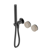 Nero Serenity Progressive Shower System w/ Rome Travertine Handle And Slim Shower Gunmetal 24E021GM - Hand Showers