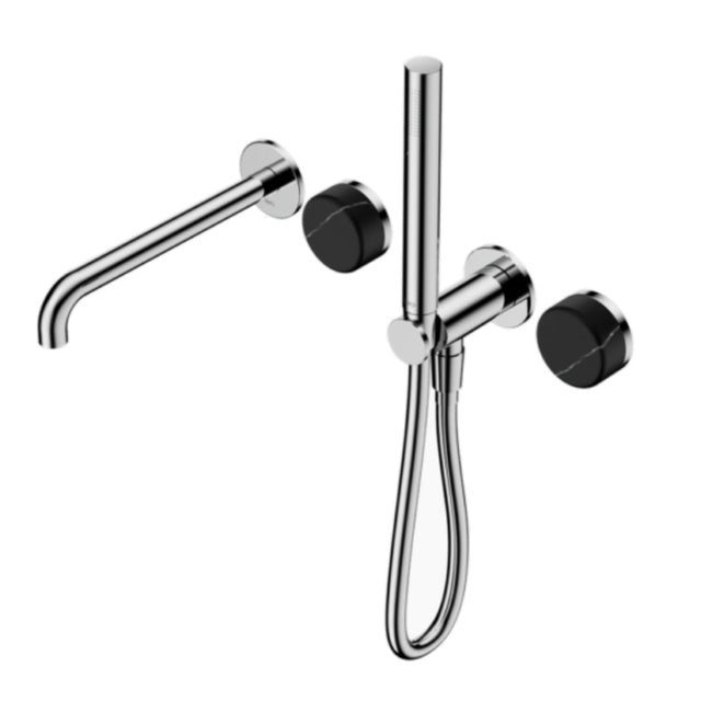 Nero Serenity Progressive Shower System w/ Spout w/ Marquina Black Handle And Slim Shower Chrome 24E129CH - Diverter