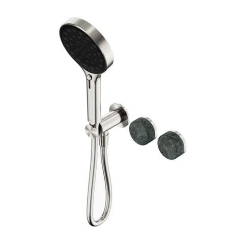 Nero Serenity Progressive Shower System w/ Verde Alpi Handle And Serenity Hand Shower Brushed Nickel 24E026BN - Hand