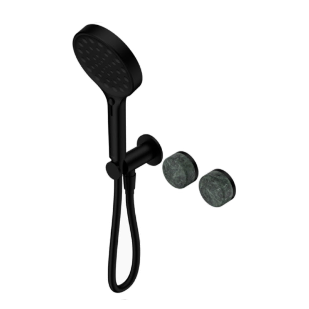 Nero Serenity Progressive Shower System w/ Verde Alpi Handle And Serenity Hand Shower Matte Black 24E026MB - Hand