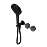 Nero Serenity Progressive Shower System w/ Verde Alpi Handle And Serenity Hand Shower Matte Black 24E026MB - Hand