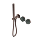 Nero Serenity Progressive Shower System w/ Verde Alpi Handle And Slim Shower Brushed Bronze 24E020BZ - Hand Showers