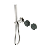 Nero Serenity Progressive Shower System w/ Verde Alpi Handle And Slim Shower Brushed Nickel 24E020BN - Hand Showers