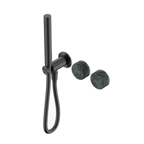 Nero Serenity Progressive Shower System w/ Verde Alpi Handle And Slim Shower Gunmetal 24E020GM - Hand Showers