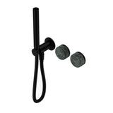 Nero Serenity Progressive Shower System w/ Verde Alpi Handle And Slim Shower Matte Black 24E020MB - Hand Showers