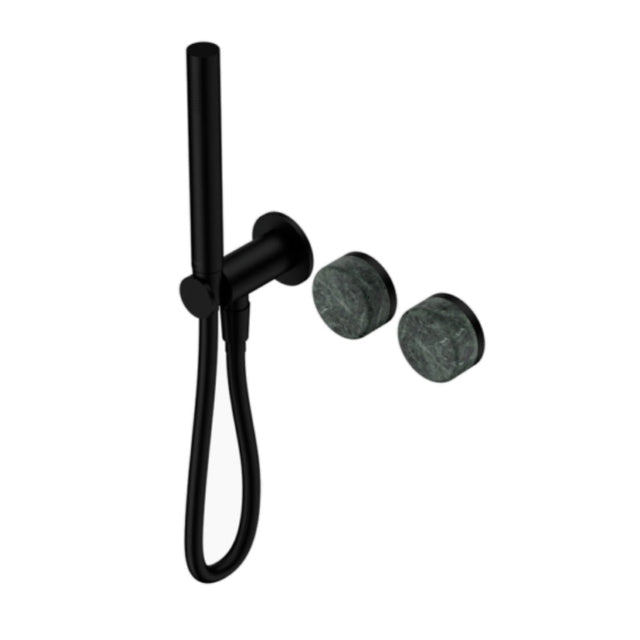 Nero Serenity Progressive Shower System w/ Verde Alpi Handle And Slim Shower Matte Black 24E020MB - Hand Showers