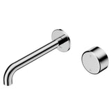 Nero Serenity Progressive Wall Basin Mixer 160mm Spout w/ Metal Handle Chrome 24E066CH - Wall Mixers & Spouts