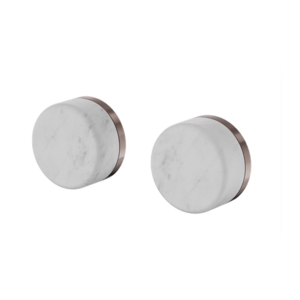 Nero Serenity Wall Top Assembly w/ Carrara Handle Brushed Bronze 24D005BZ - Bathroom Wall Mixers