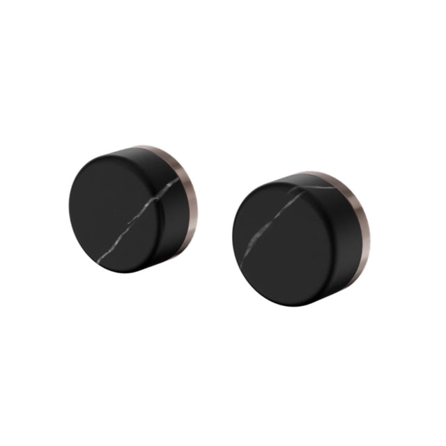 Nero Serenity Wall Top Assembly w/ Marquina Black Handle Brushed Bronze 24D116BZ - Bathroom Wall Mixers
