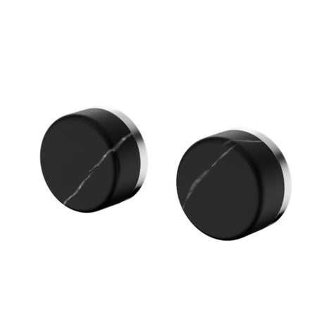 Nero Serenity Wall Top Assembly w/ Marquina Black Handle Chrome 24D116CH - Bathroom Wall Mixers