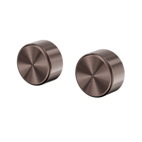 Nero Serenity Wall Top Assembly w/ Metal Handle Brushed Bronze 24D010BZ - Bathroom Wall Mixers
