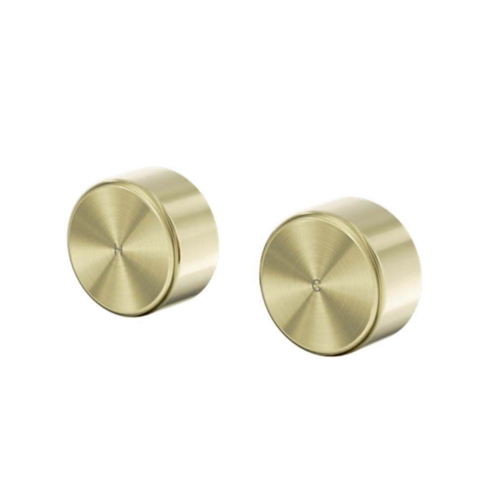 Nero Serenity Wall Top Assembly w/ Metal Handle Brushed Gold 24D010BG - Bathroom Wall Mixers