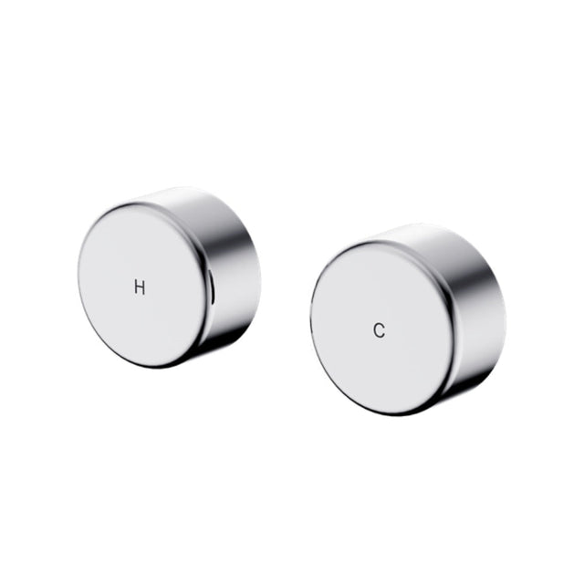 Nero Serenity Wall Top Assembly w/ Metal Handle Chrome 24D010CH - Bathroom Wall Mixers