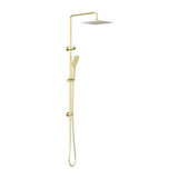 Nero Square Project Twin Shower Brushed Gold NR232105EBG - Twin Showers