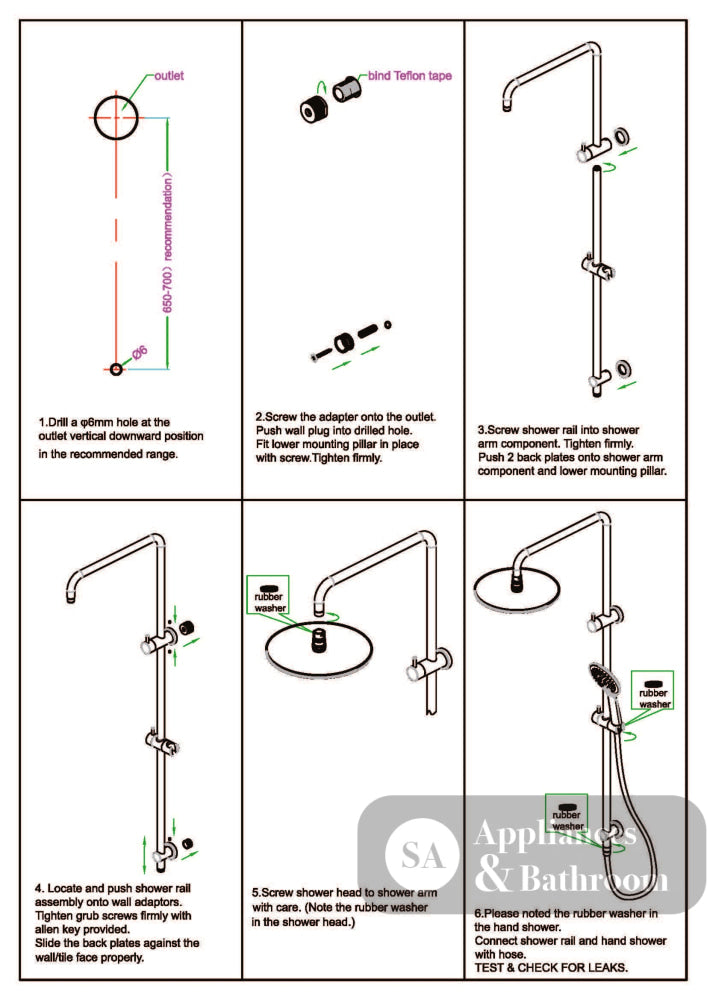 Nero Square Project Twin Shower Brushed Gold NR232105EBG - Twin Showers
