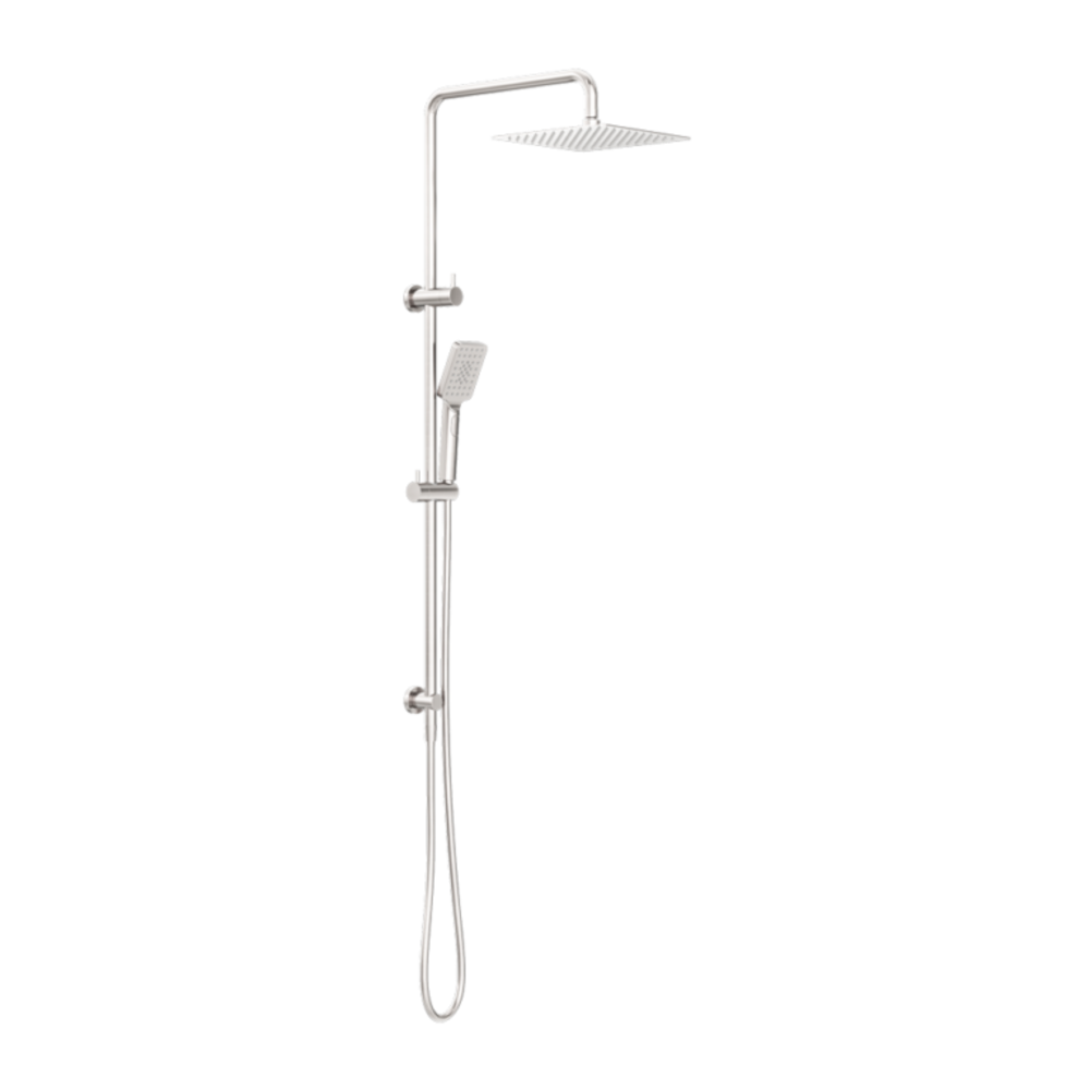 Nero Square Project Twin Shower Brushed Nickel NR232105EBN - Twin Showers