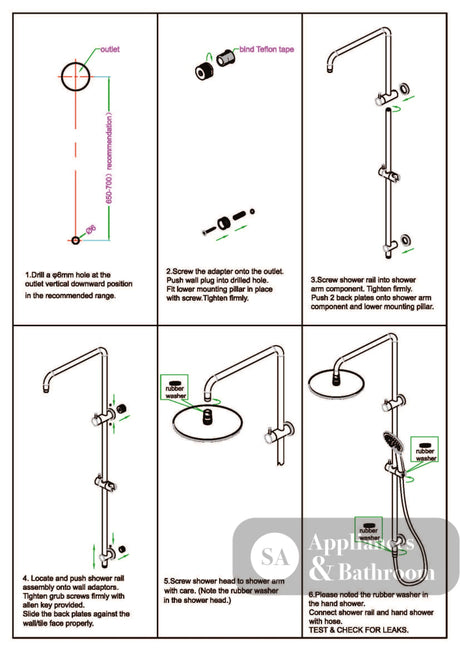 Nero Square Project Twin Shower Chrome NR232105ECH - Twin Showers