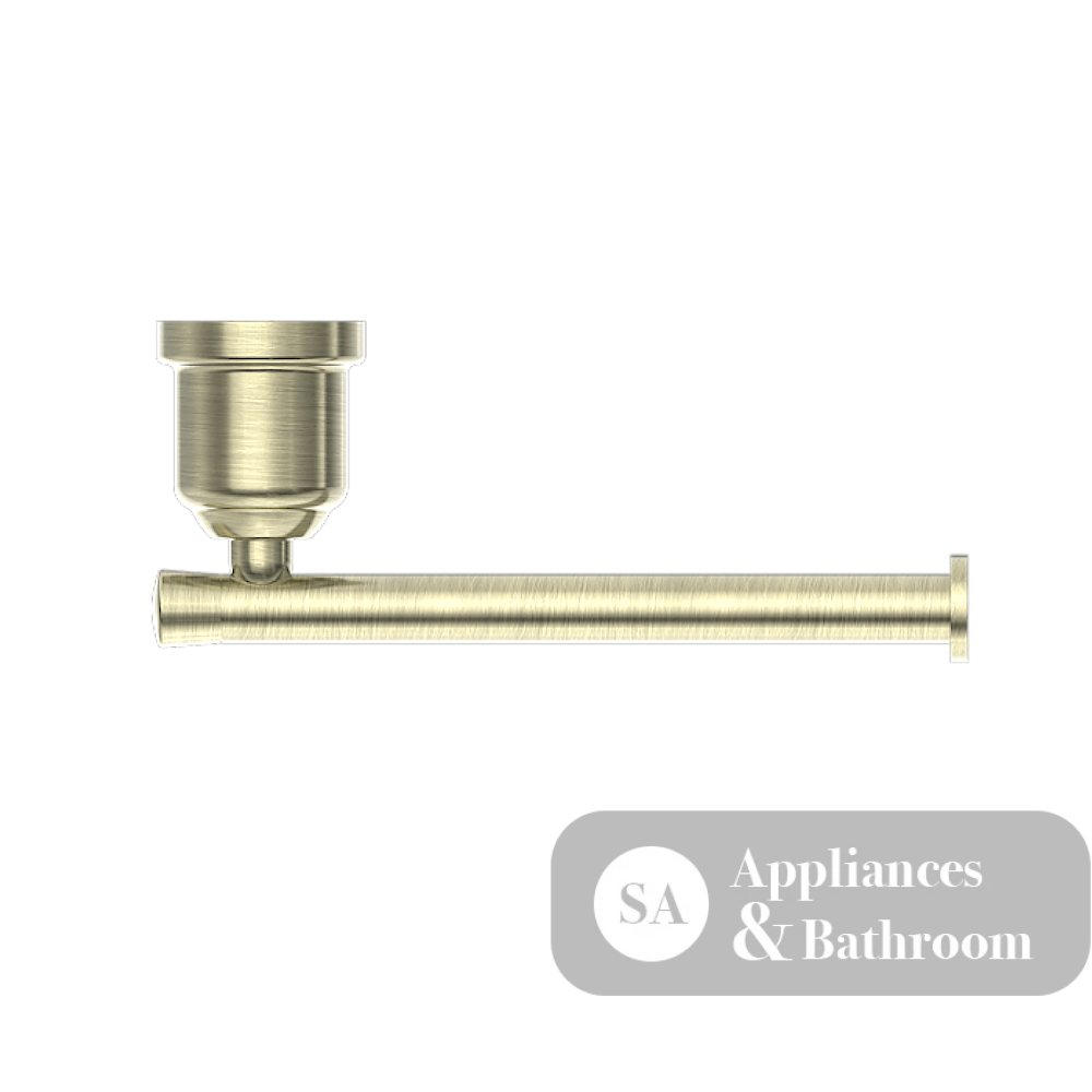 Nero York Toilet Roll Holder Aged Brass NR6986AB - TOILET ROLL HOLDERS