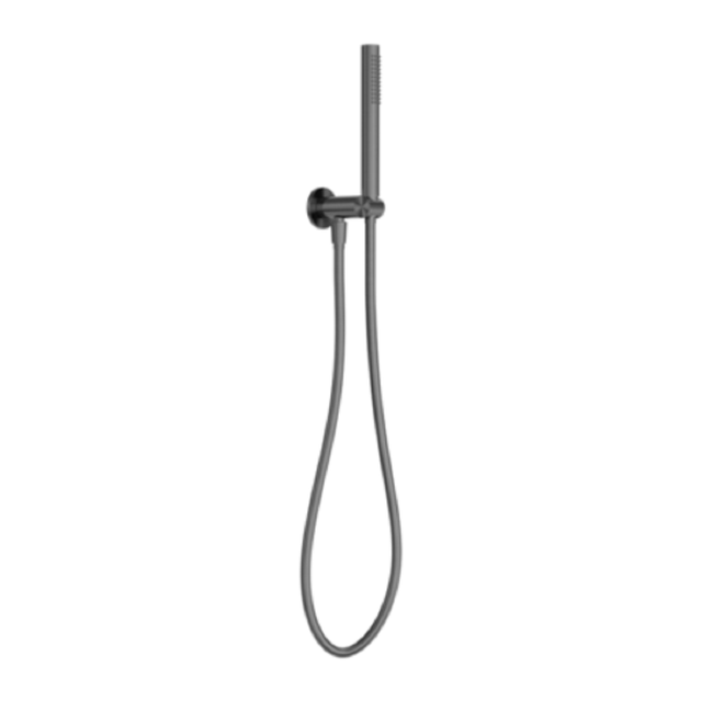 Nero Zen Shower On Bracket w/ Indoor Shower Hose Graphite NR162205D02GR - Hand Showers