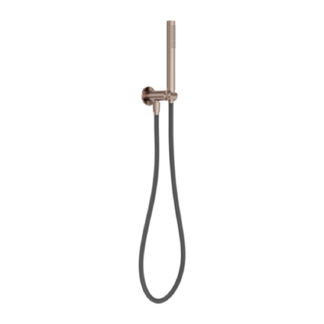 Nero Zen Shower On Bracket w/ Outdoor Shower Hose Brushed Bronze NR162205D01BZ - Hand Showers