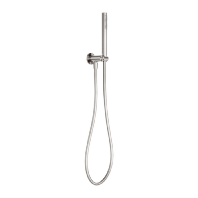 Nero Zen Shower On Bracket with Indoor Shower Hose Brushed Nickel NR162205D02BN - Hand Showers