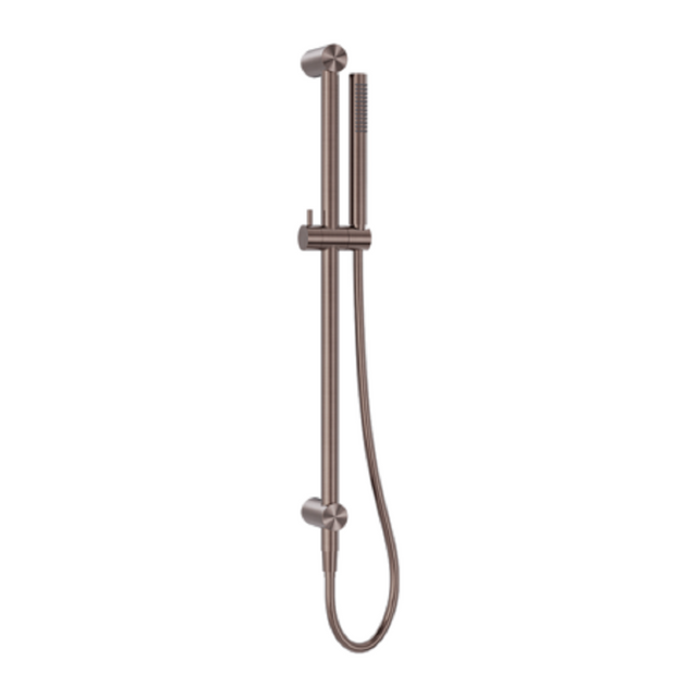 Nero Zen Shower Rail with Indoor Shower Hose Brushed Bronze NR162205B02BZ - Rail Showers