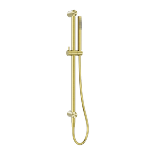 Nero Zen Shower Rail with Indoor Shower Hose Brushed Gold NR162205B02BG - Rail Showers
